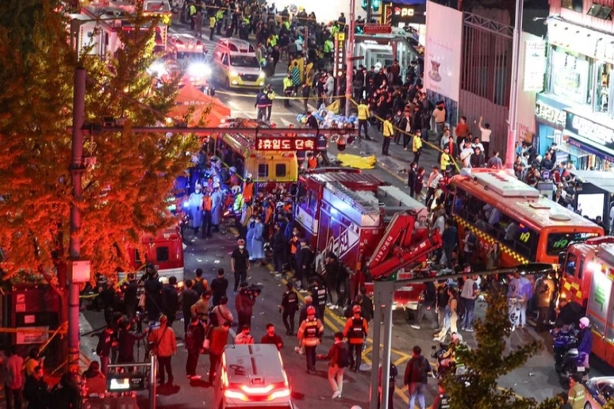 Embassy confirms a Vietnamese victim in Seoul stampede